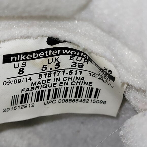 Nike Blazer Metallic Burgundy Women's Mid Trainers Size 8 - Picture 9 of 10